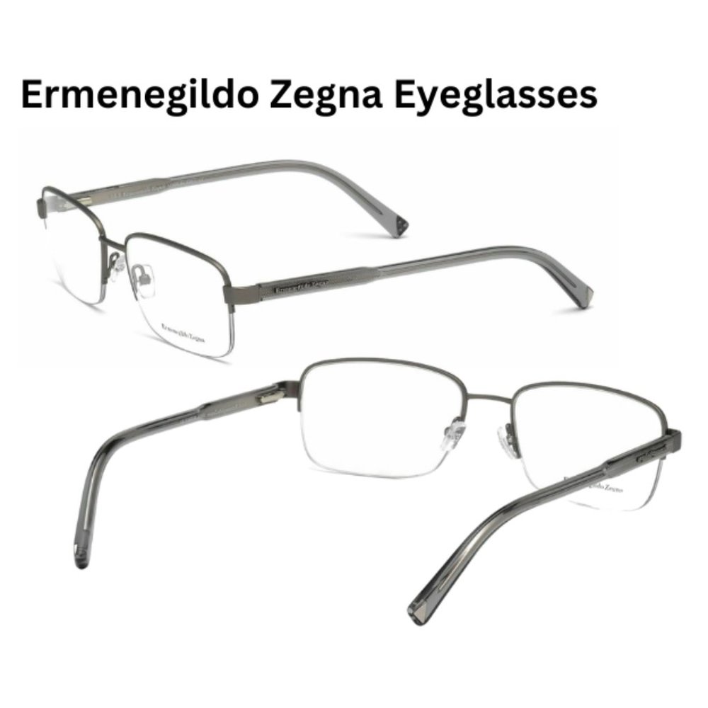 New ERMENEGILDO ZEGNA Eyeglasses EZ 5006 Matte Gunmetal Frames